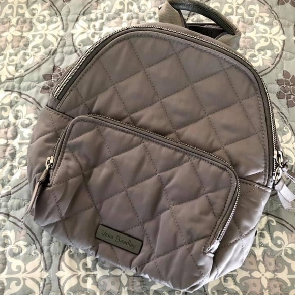 Vera Bradley Handbags - Vera Bradley Mini Backpack Grey NWOT